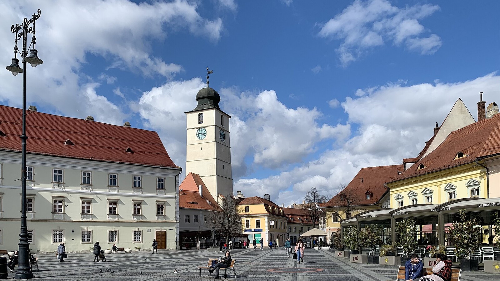 Sibiu’s Piața Mare with the Council Tower, a setting for the city’s cultural programmes