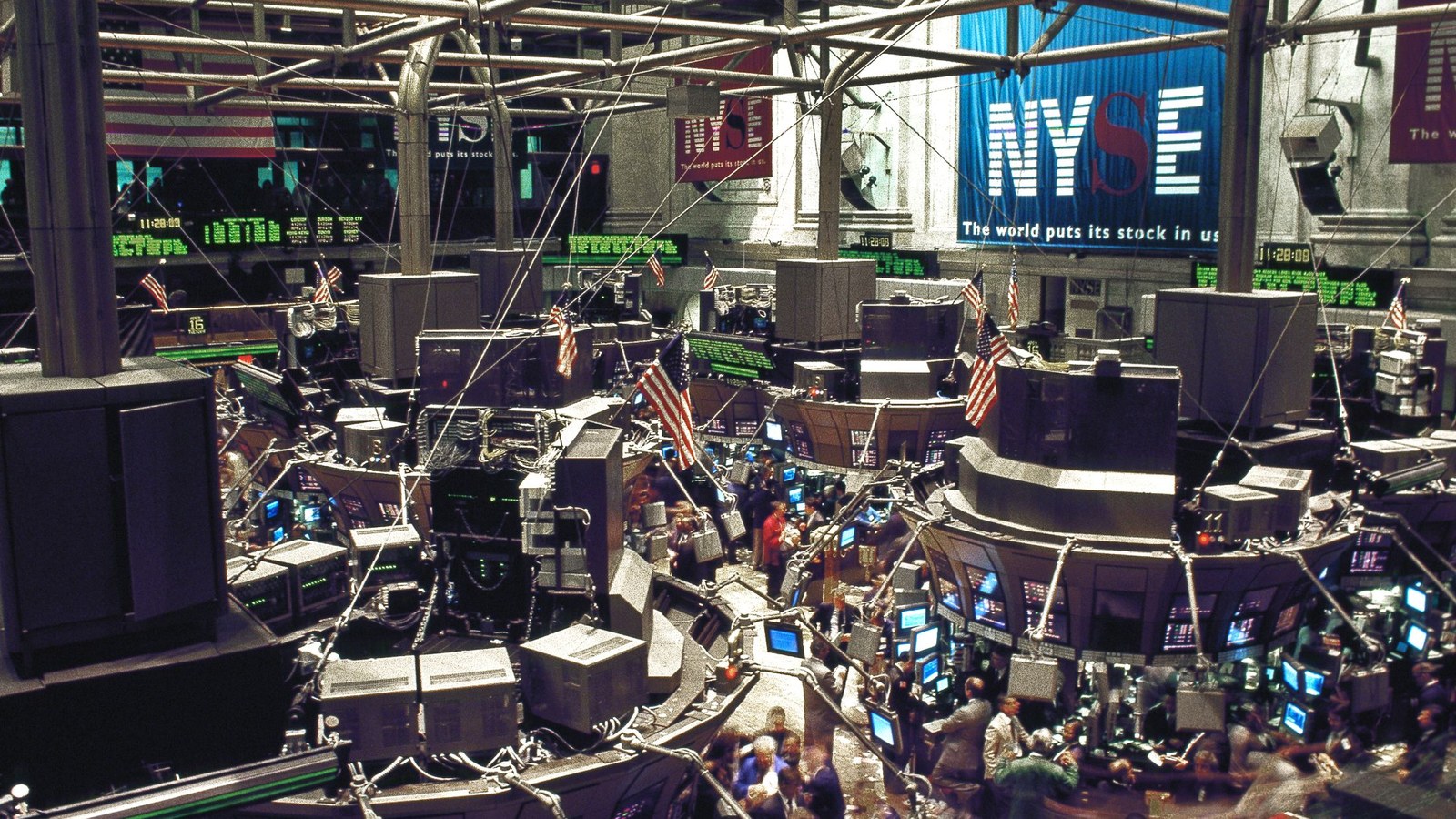 NYSE trading floor, archive photograph; not the week of 16 September 2026