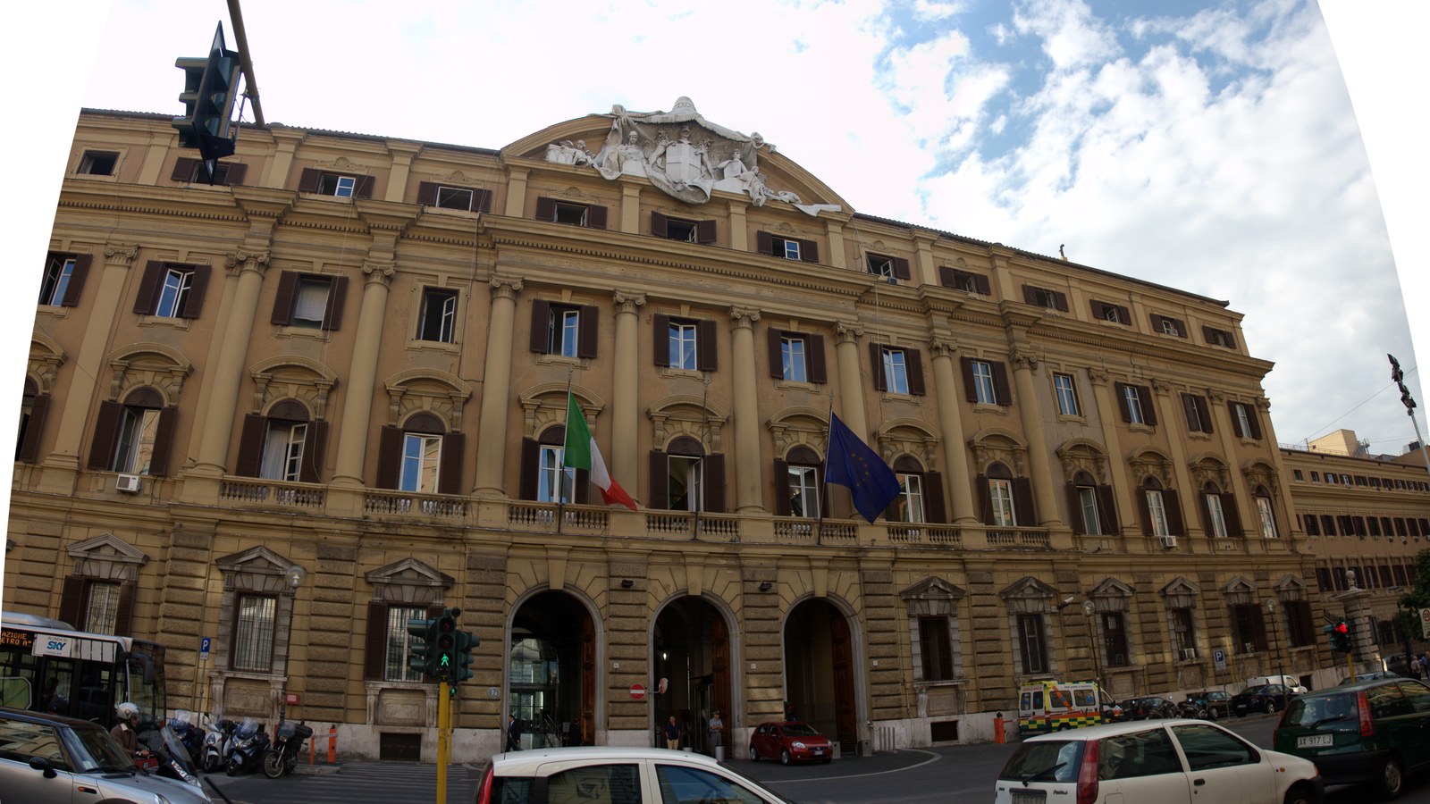 Italy’s Economy Ministry in Rome; the building, not a bond auction