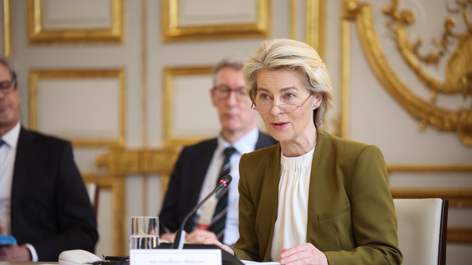 Ursula von der Leyen in Paris, 2024; not the Strasbourg speech on Canada