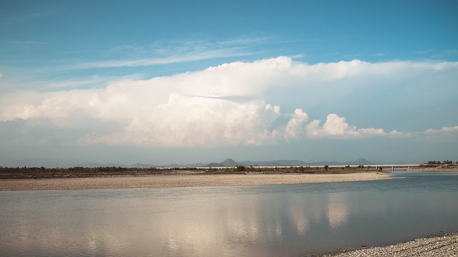 The Indus River; not the 1960 signing ceremony in Karachi