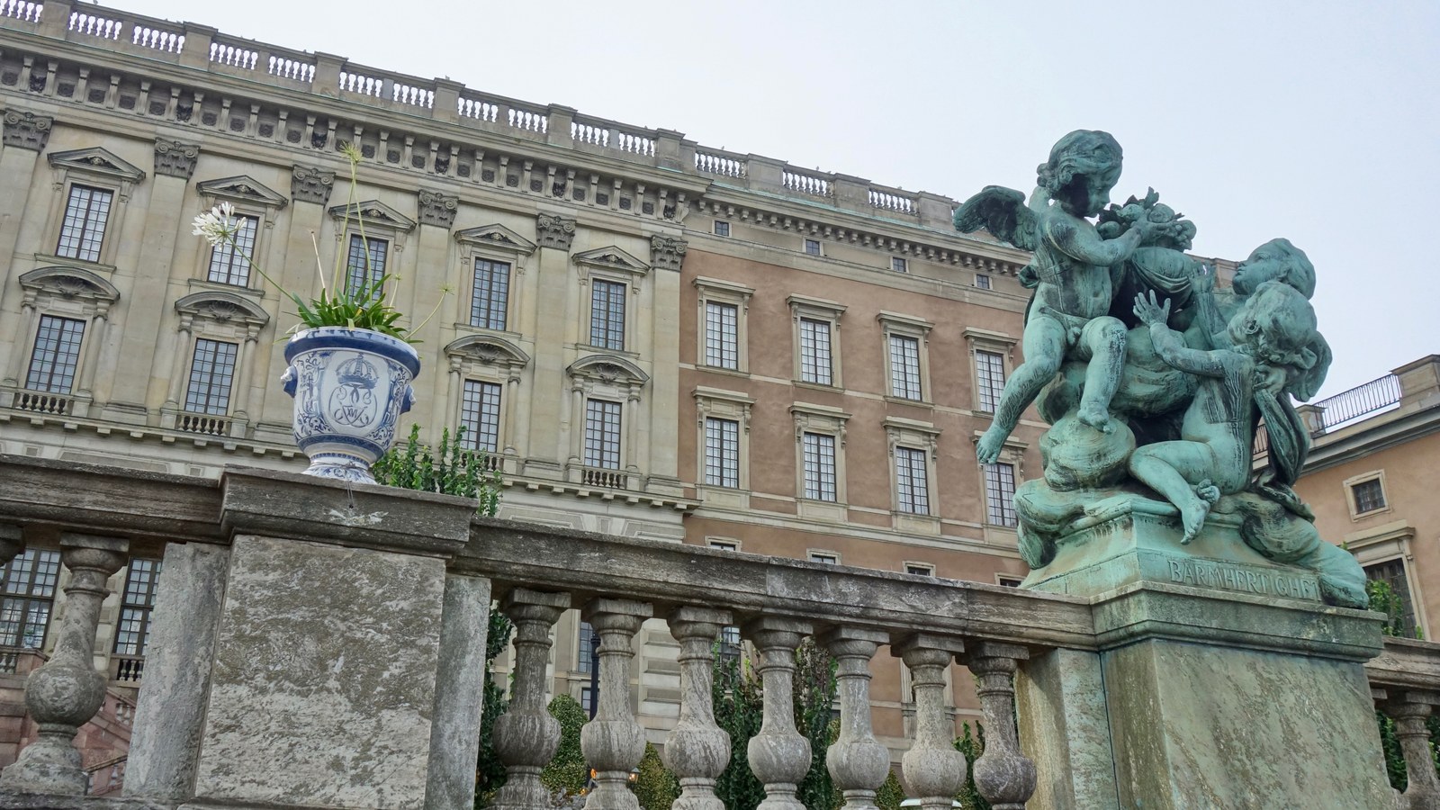 Palatul Regal din Stockholm, fațadă contemporană, nu ceremonia din 19 septembrie 1973