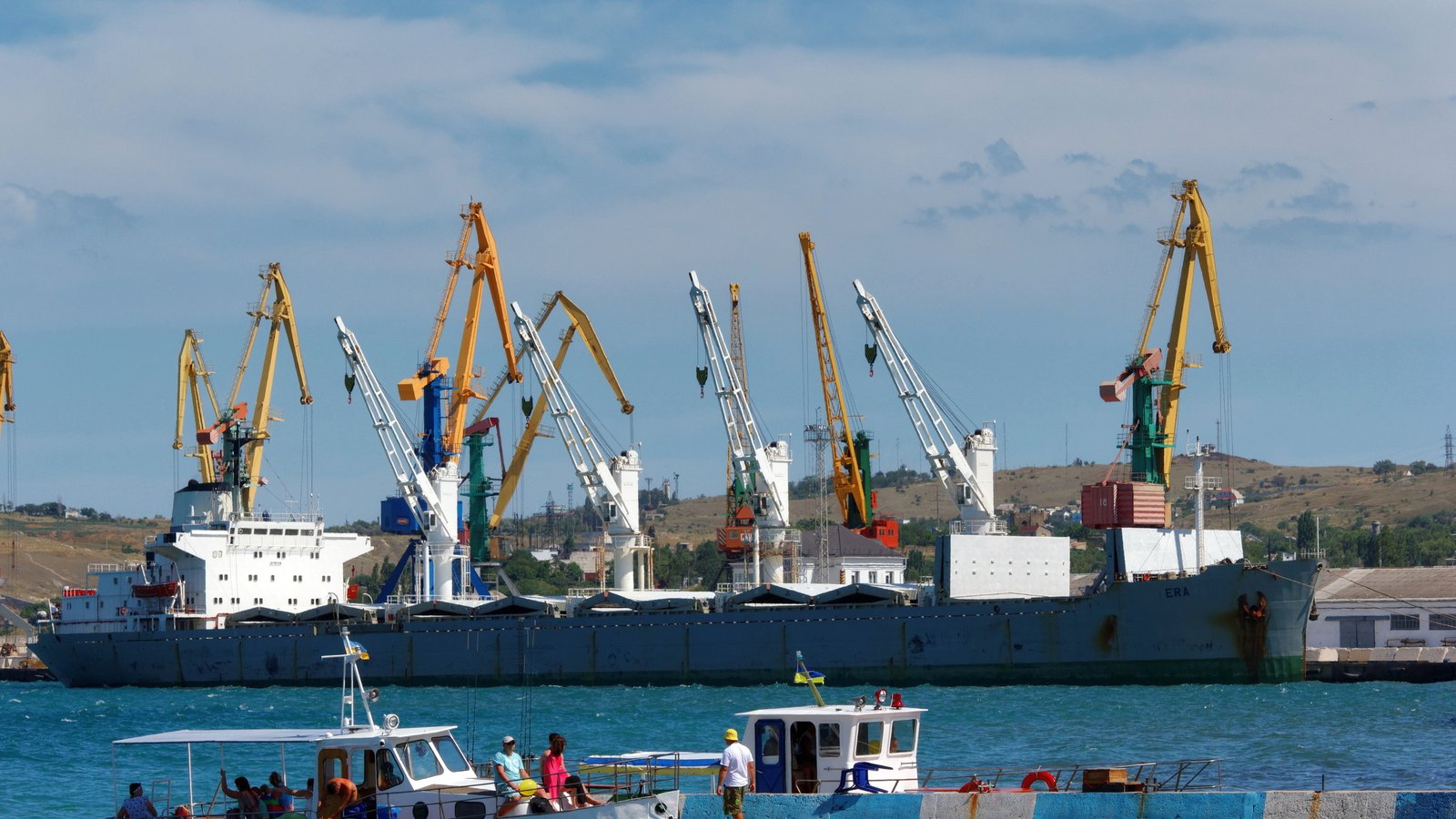 Russia’s Defence Ministry claims a drone strike on a Black Sea cargo ship.