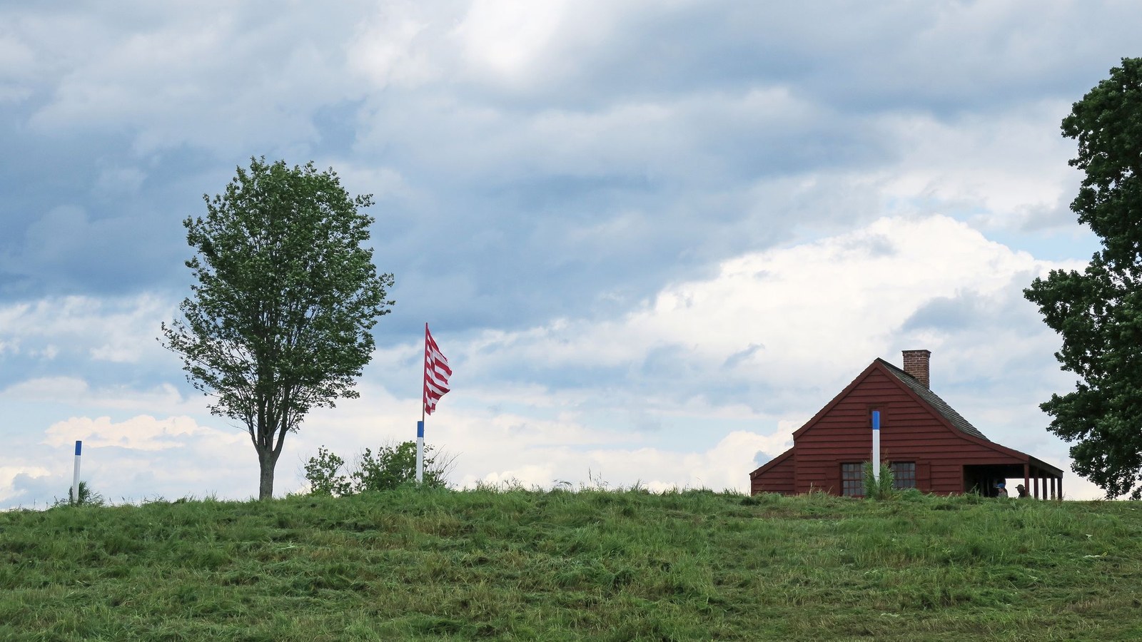 Present-day landscape at Saratoga National Historical Park, 2017; not the 1777 fighting