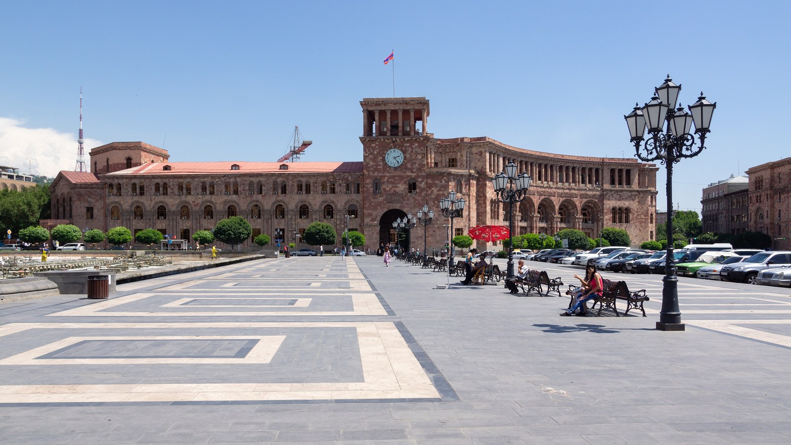 Republic Square, Yerevan, 2014; not the 2026 ceremony