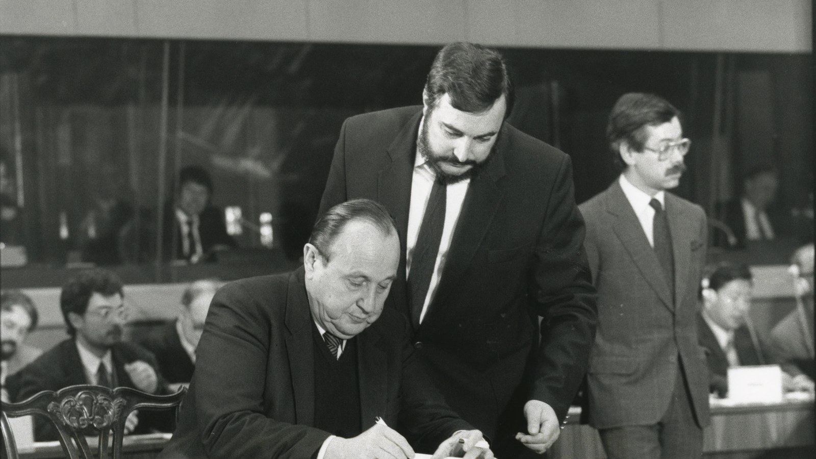Signing of the Single European Act, 1986