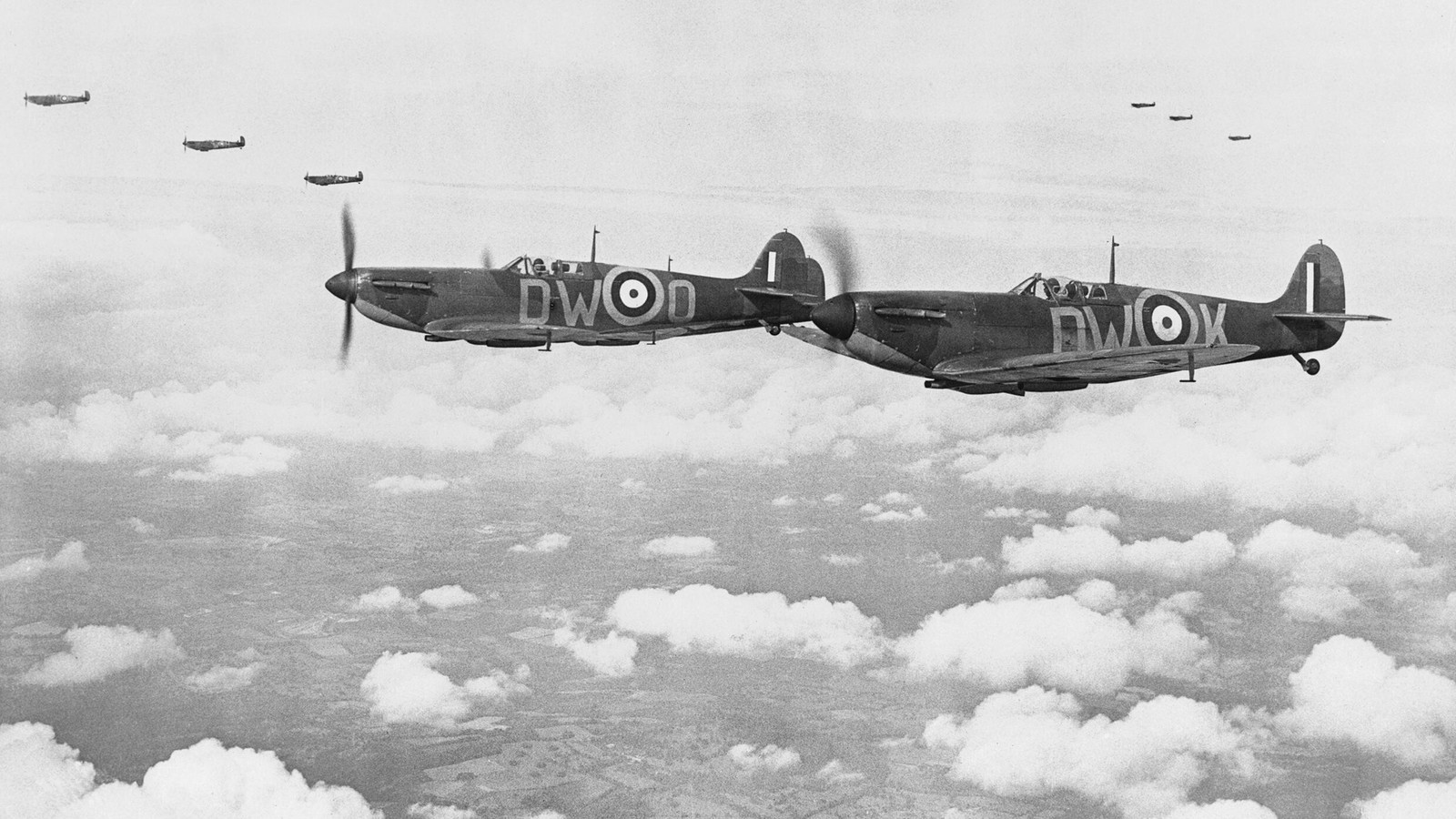 Avioane ale Royal Air Force în timpul Bătăliei Marii Britanii din 1940