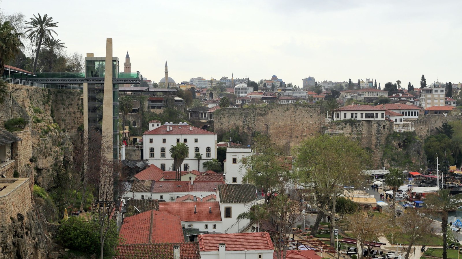 The harbour and Kaleiçi, Antalya, 2015; the host city, not the 2026 EXPO centre