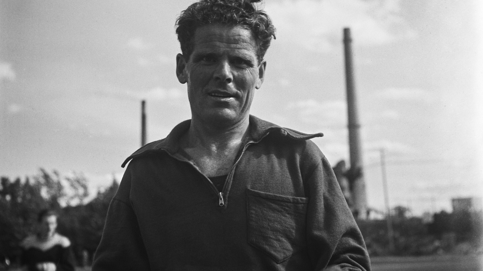 Atletul finlandez Taisto Mäki la Helsinki, 13 iunie 1948