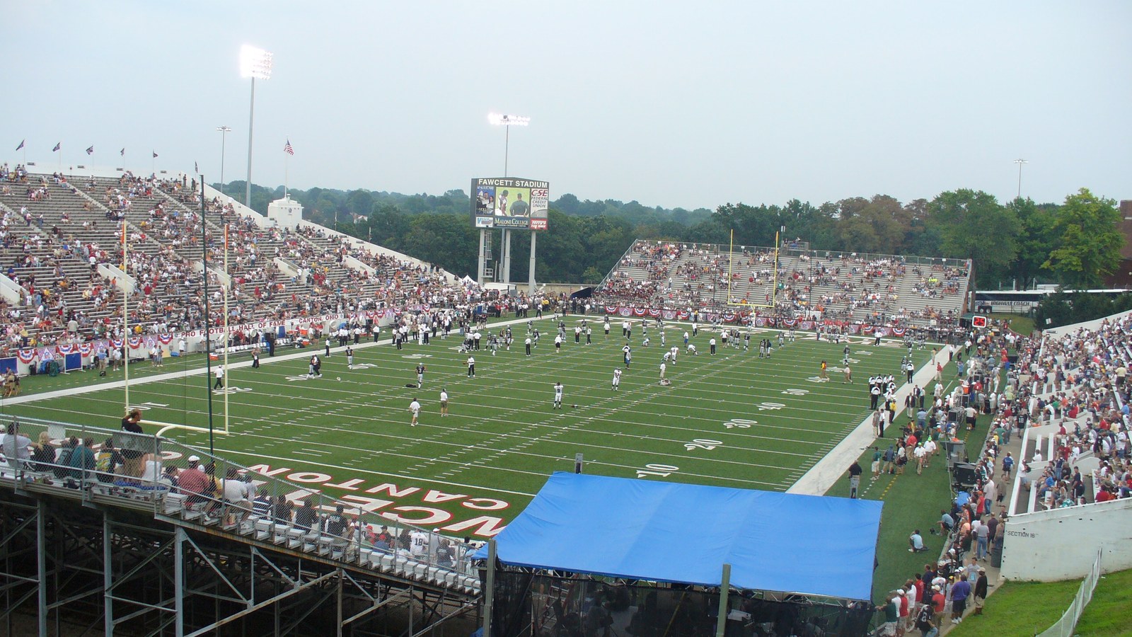 Fawcett Stadium in Canton, Ohio, before the 2006 Hall of Fame Game