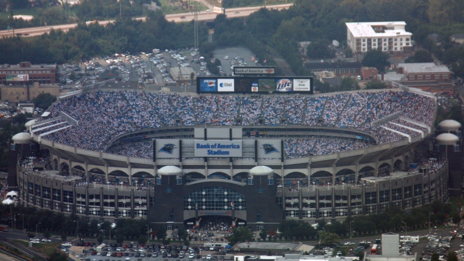 Bank of America Stadium in Charlotte, not the 2026 kick-off