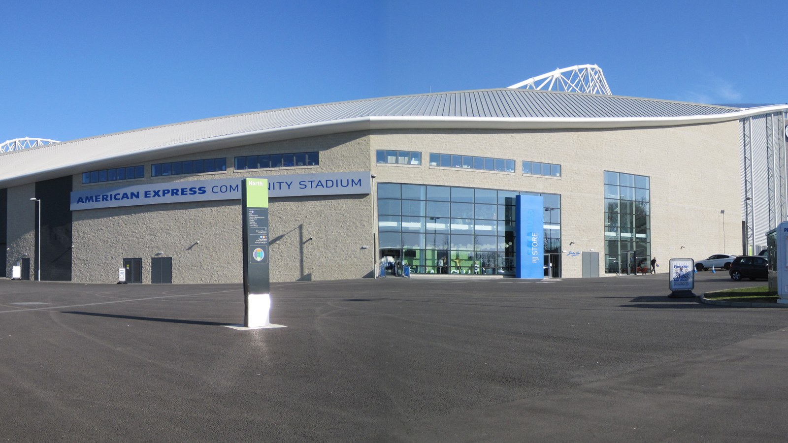 The American Express Stadium from outside, not a 19 September passage of play
