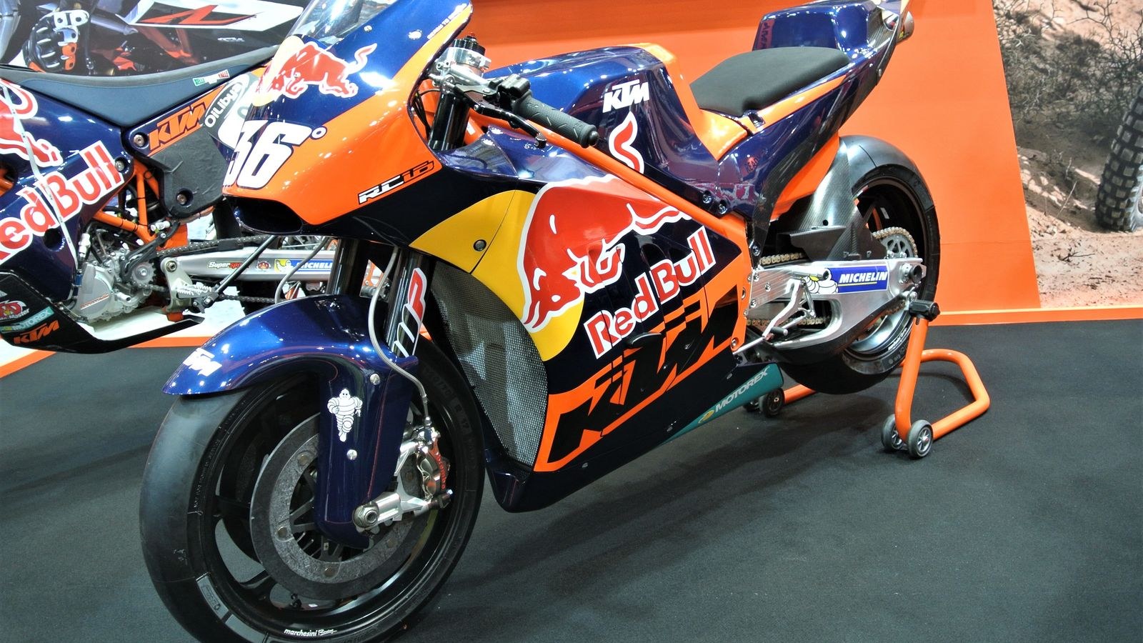 KTM RC16 MotoGP motorcycle (archive photograph, Tokyo 2017; not Senna Agius)