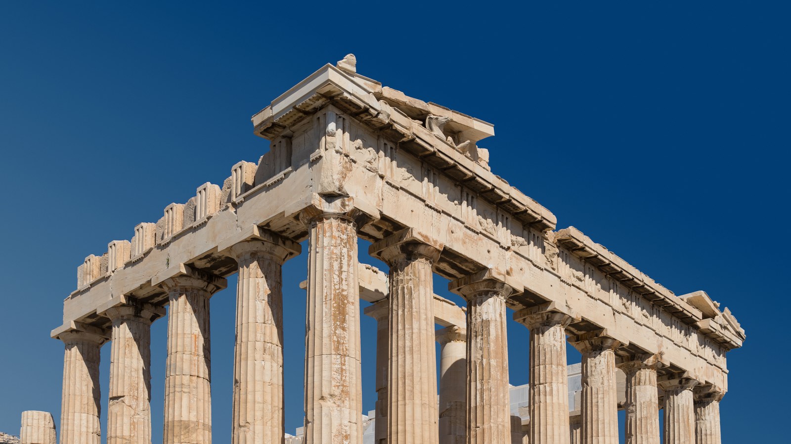 The Parthenon on the Acropolis of Athens, viewed from the south-east