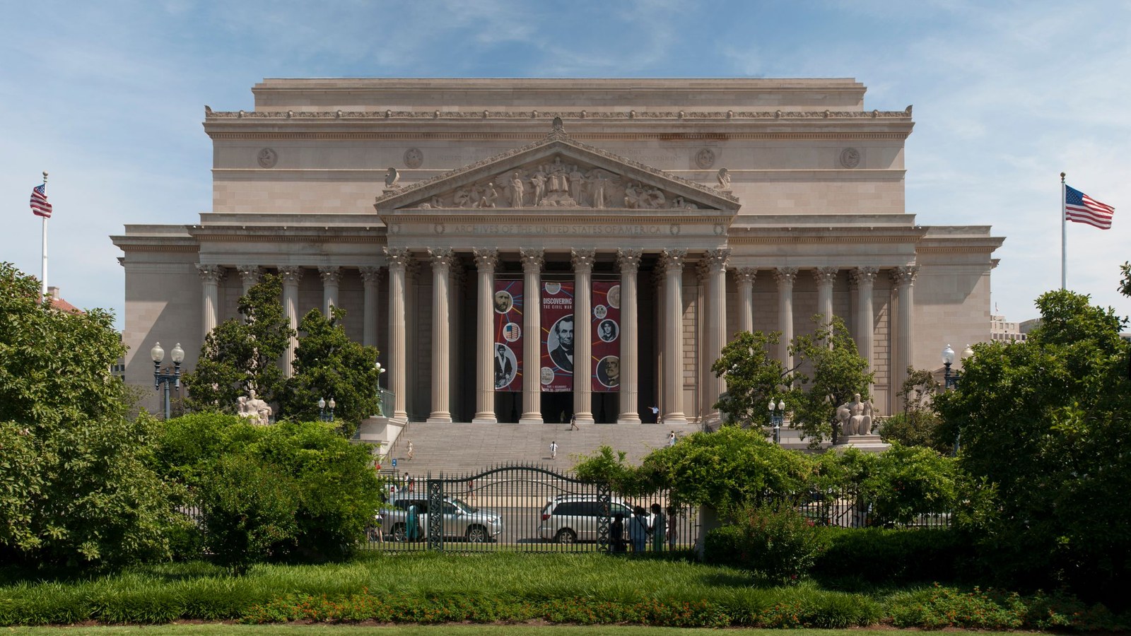 Clădirea Arhivelor Naționale din Washington, 2010; nu interfața Federal Register