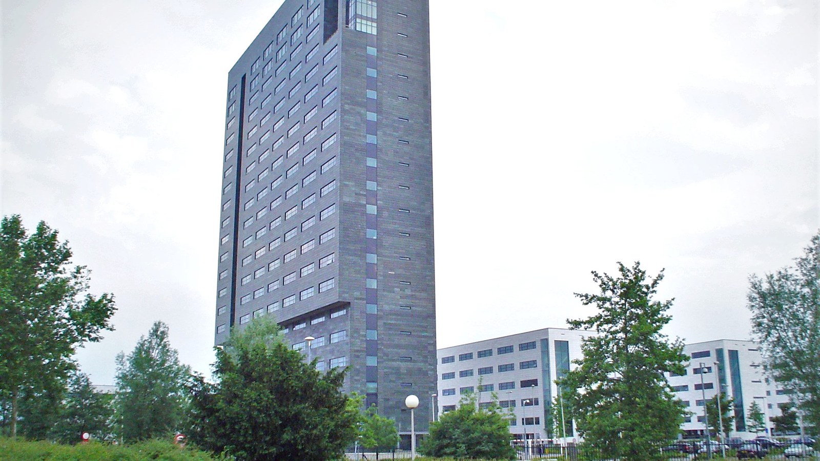 ASML headquarters in Veldhoven; the company builds High-NA EUV systems for next-generation semiconductor manufacturing