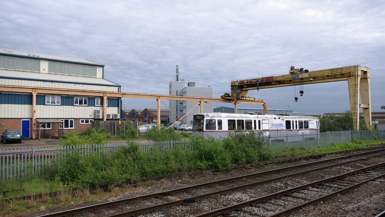 Litchurch Lane rolling-stock works in Derby, photographed in 2011